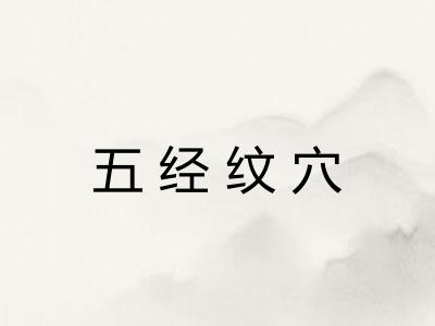 五经纹穴