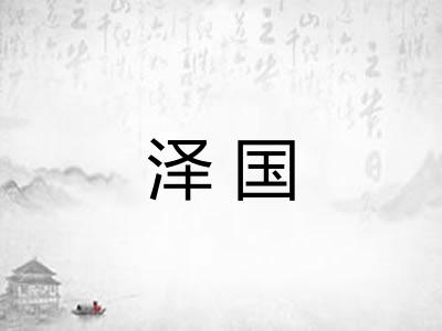 泽国