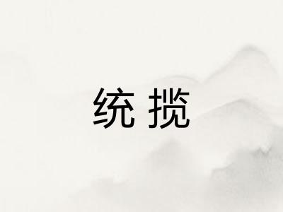 统揽