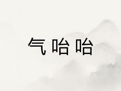 气咍咍