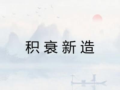 积衰新造