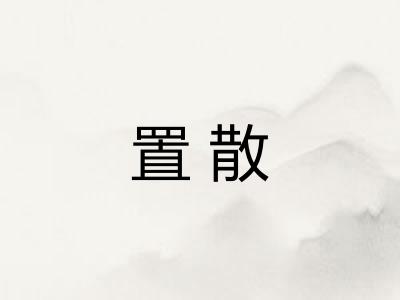 置散