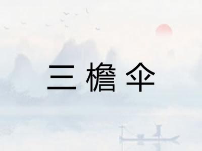 三檐伞