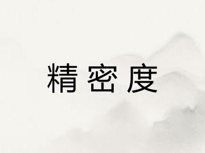 精密度 精密度