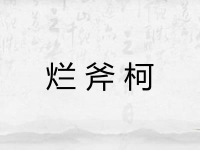 烂斧柯