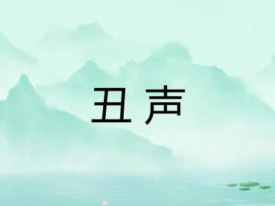 丑声