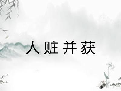 人赃并获