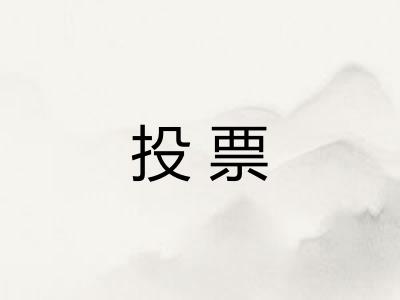 投票