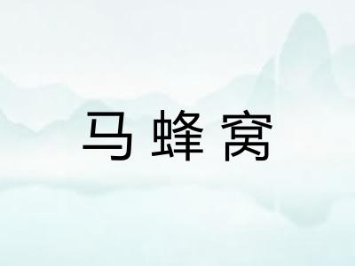 马蜂窝 马蜂窝