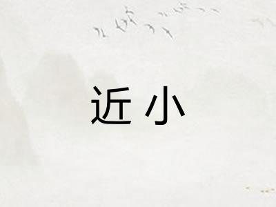 近小 近小