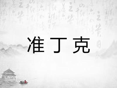 准丁克