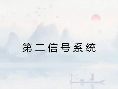 第二信号系统