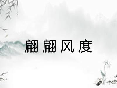 翩翩风度 翩翩风度