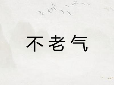 不老气
