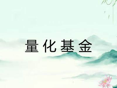 量化基金 量化基金