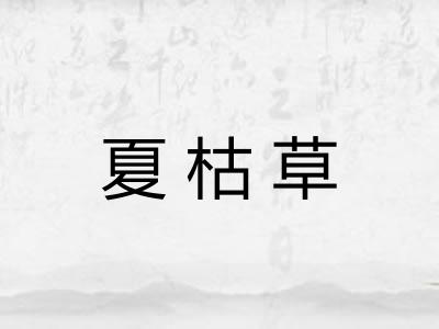 夏枯草