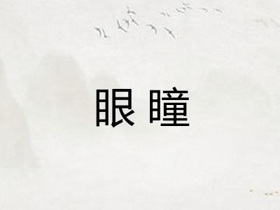 眼瞳