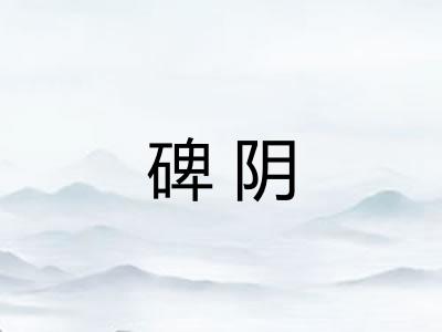 碑阴
