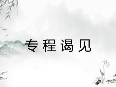 专程谒见