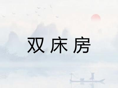 双床房 双床房