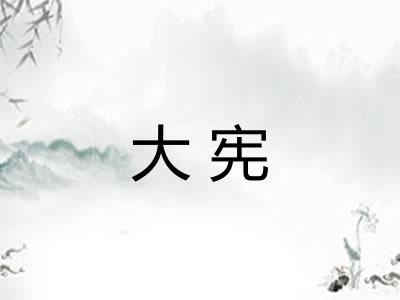 大宪 大宪