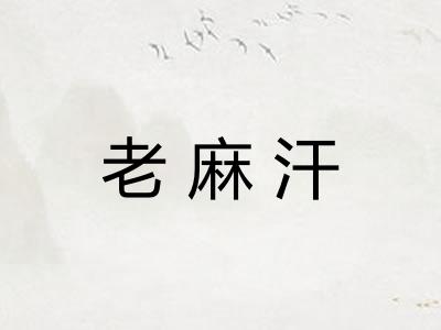老麻汗 老麻汗
