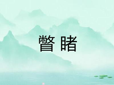 瞥睹