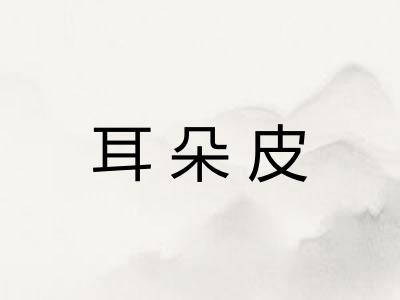 耳朵皮