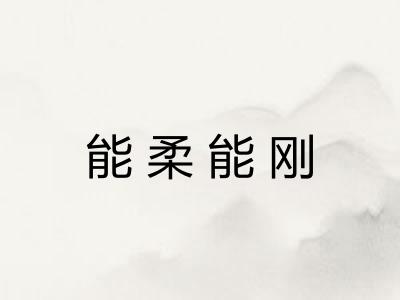 能柔能刚