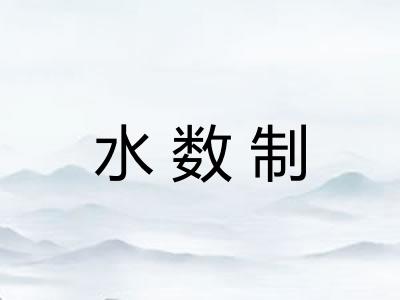 水数制