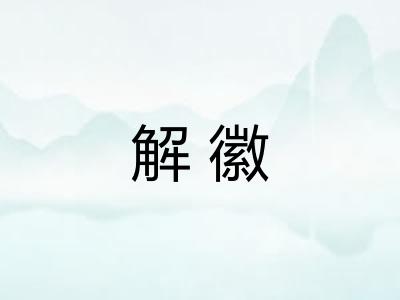 解徽