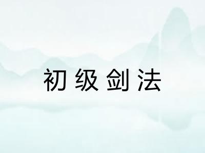 初级剑法 初级剑法
