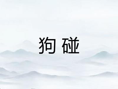 狗碰