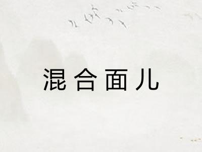 混合面儿