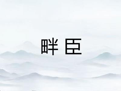 畔臣