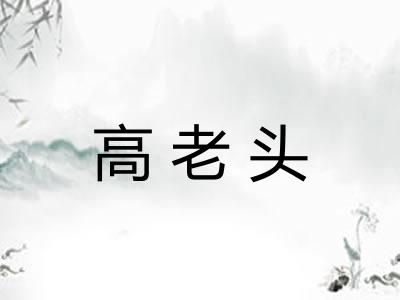 高老头 高老头