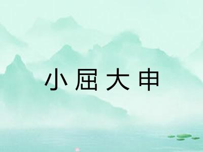 小屈大申