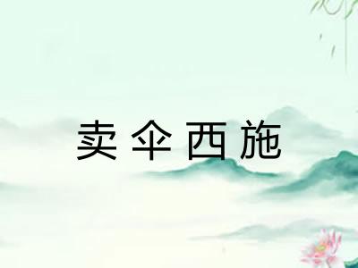 卖伞西施 卖伞西施