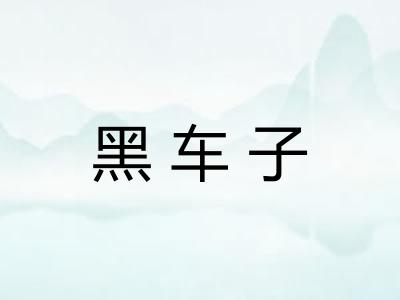 黑车子