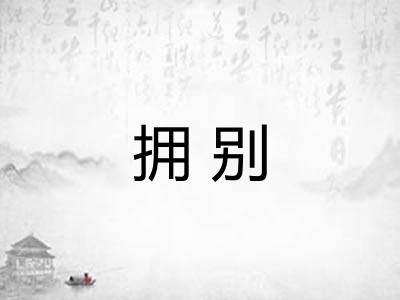 拥别