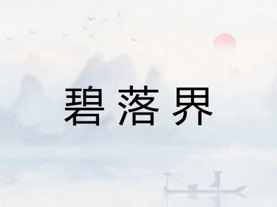 碧落界 碧落界