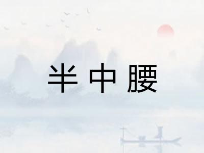 半中腰 半中腰