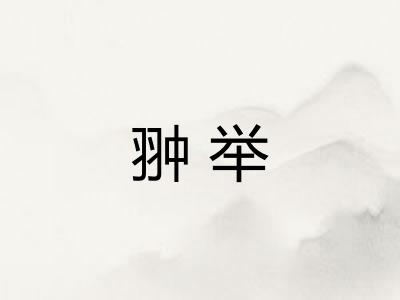 翀举
