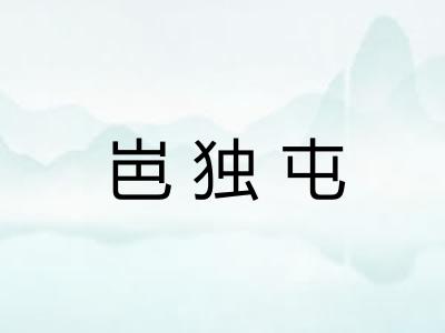 岜独屯 岜独屯