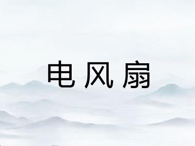 电风扇 电风扇