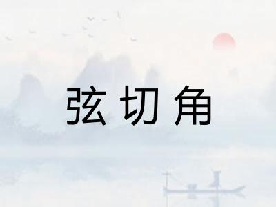 弦切角
