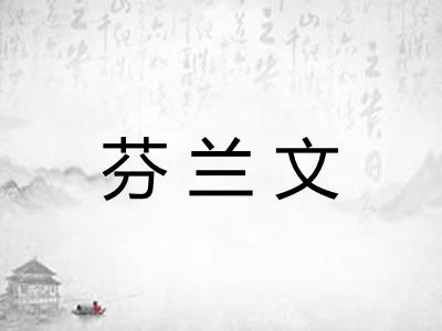 芬兰文