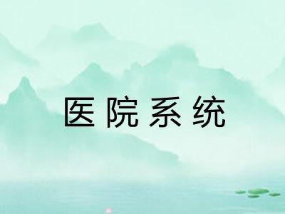 医院系统