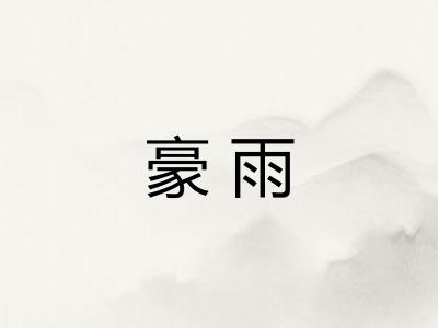 豪雨