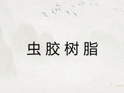 虫胶树脂